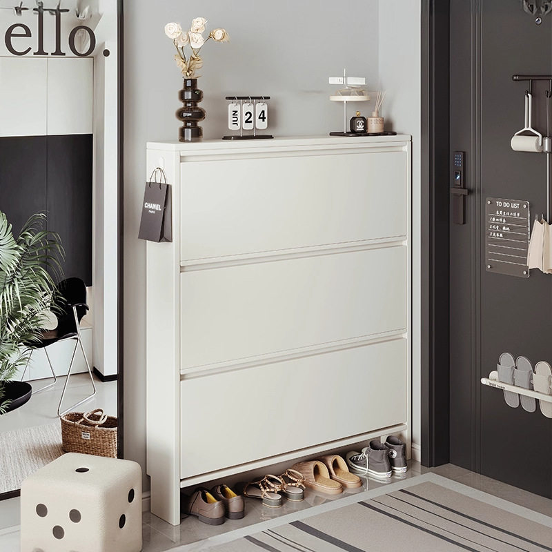 超薄鞋柜家用门口实木入户极薄小窄2025新款玄关翻斗17cm楼道鞋架,住宅家具,鞋柜,淘宝优惠券,粉丝福利购,淘宝优惠卷