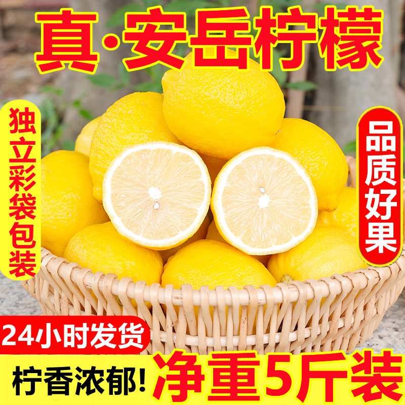 四川安岳黄柠檬精选一级果皮薄
