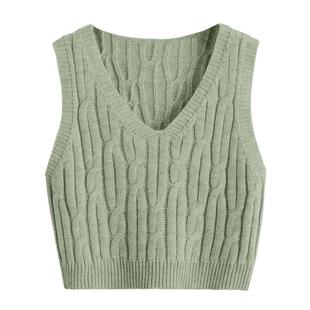 loose sweater sleeveless womens Twist vest