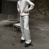 休闲裤 运动神裤 薄款 GTAL美式 卫裤 秋季 抽绳直筒百搭侧拉链针织长裤