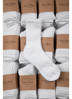 GTAL美式袜子中筒袜毛巾底加厚防臭黑白色夏季运动篮球非纯棉长袜