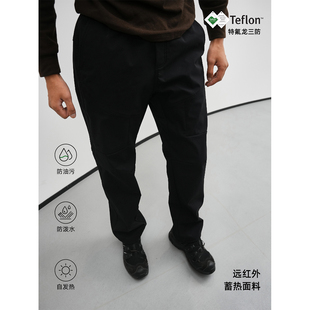 基础直筒长裤 GTAL25AW美式 休闲特氟龙自发热薄绒拼接剪裁休闲裤