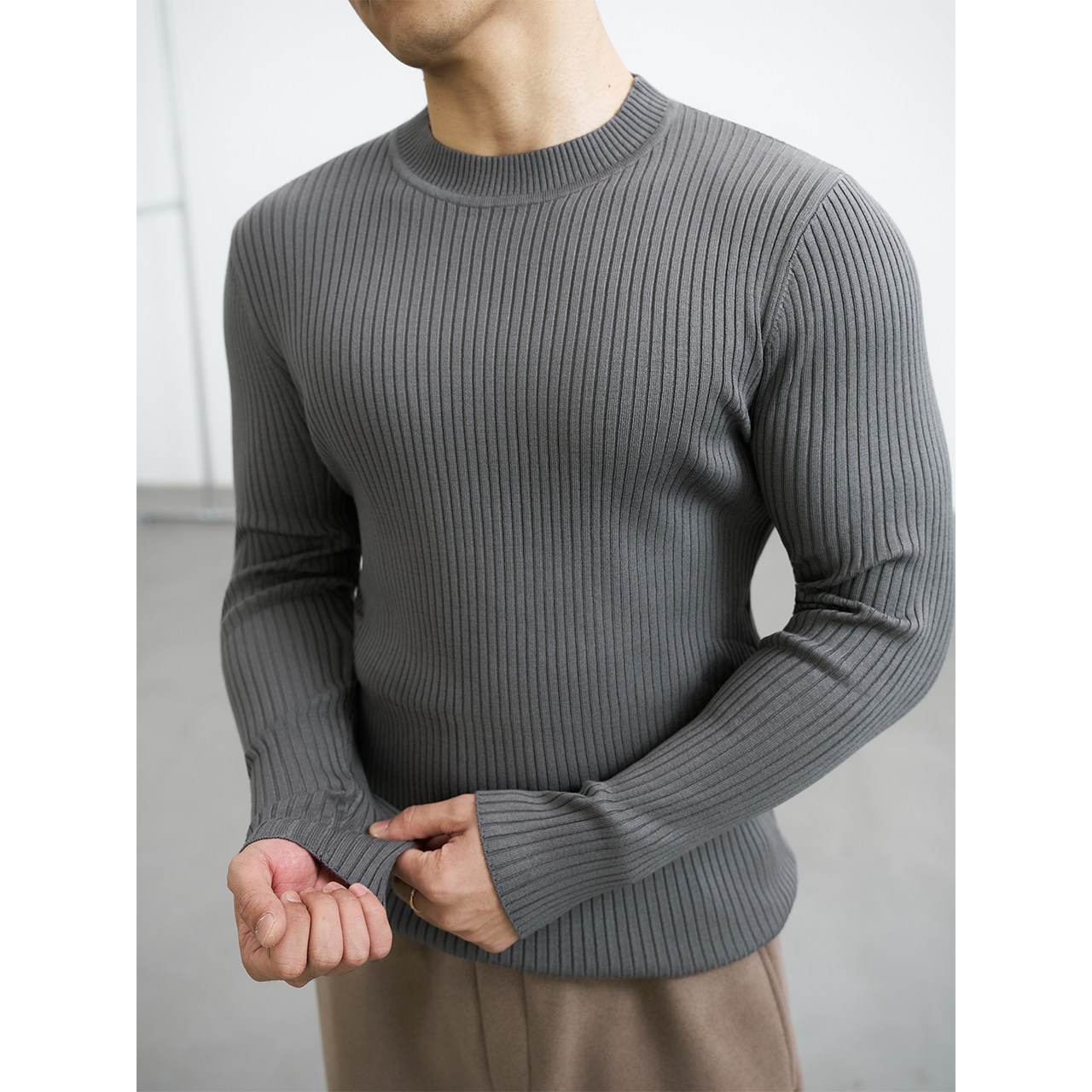 GTAL美式休闲条纹抗起球毛衣纯色保暖修身圆领套头针织长袖上衣,男装,针织衫/毛衣,淘宝优惠券,粉丝福利购,淘宝优惠卷