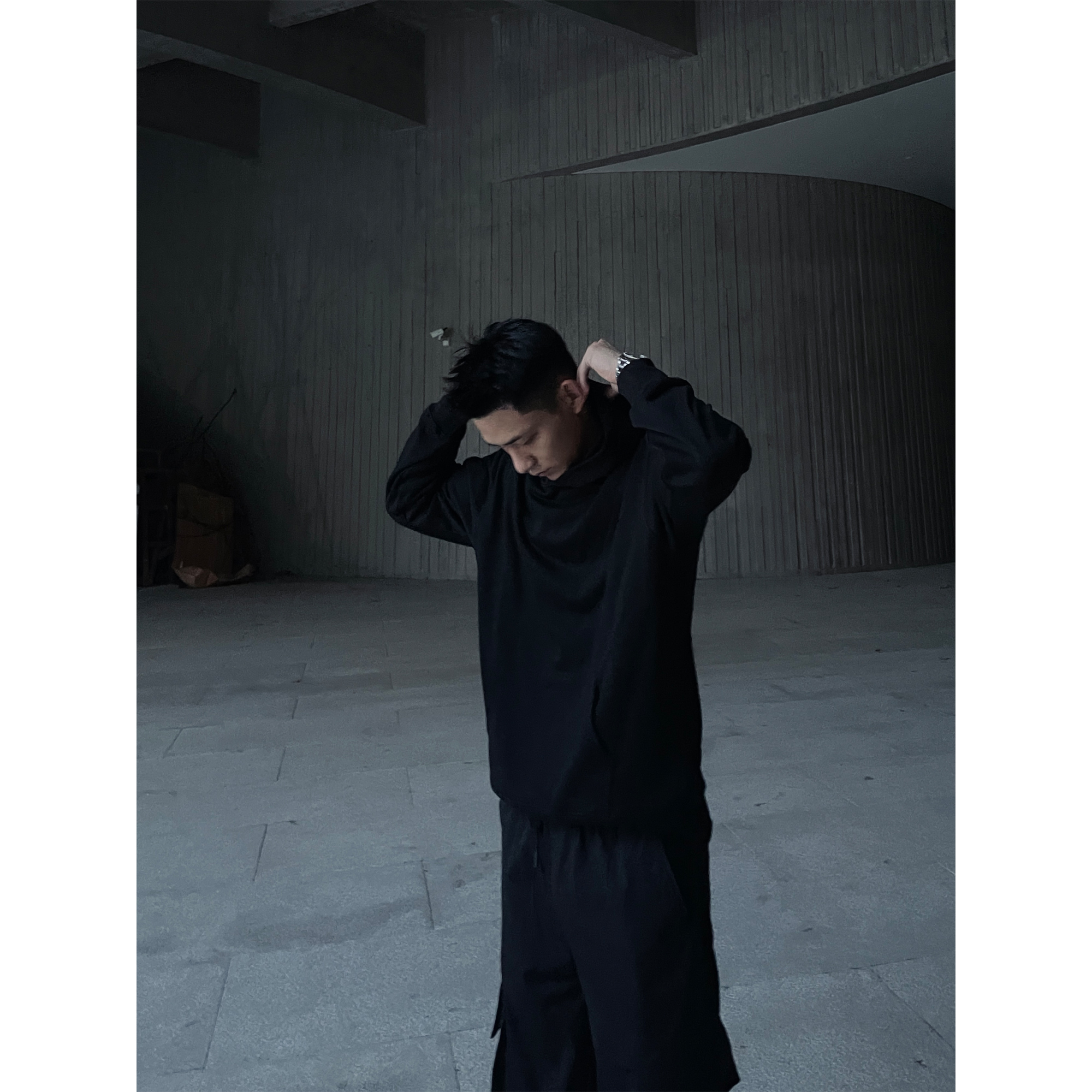 GTAL美式340g双层纯色卫衣