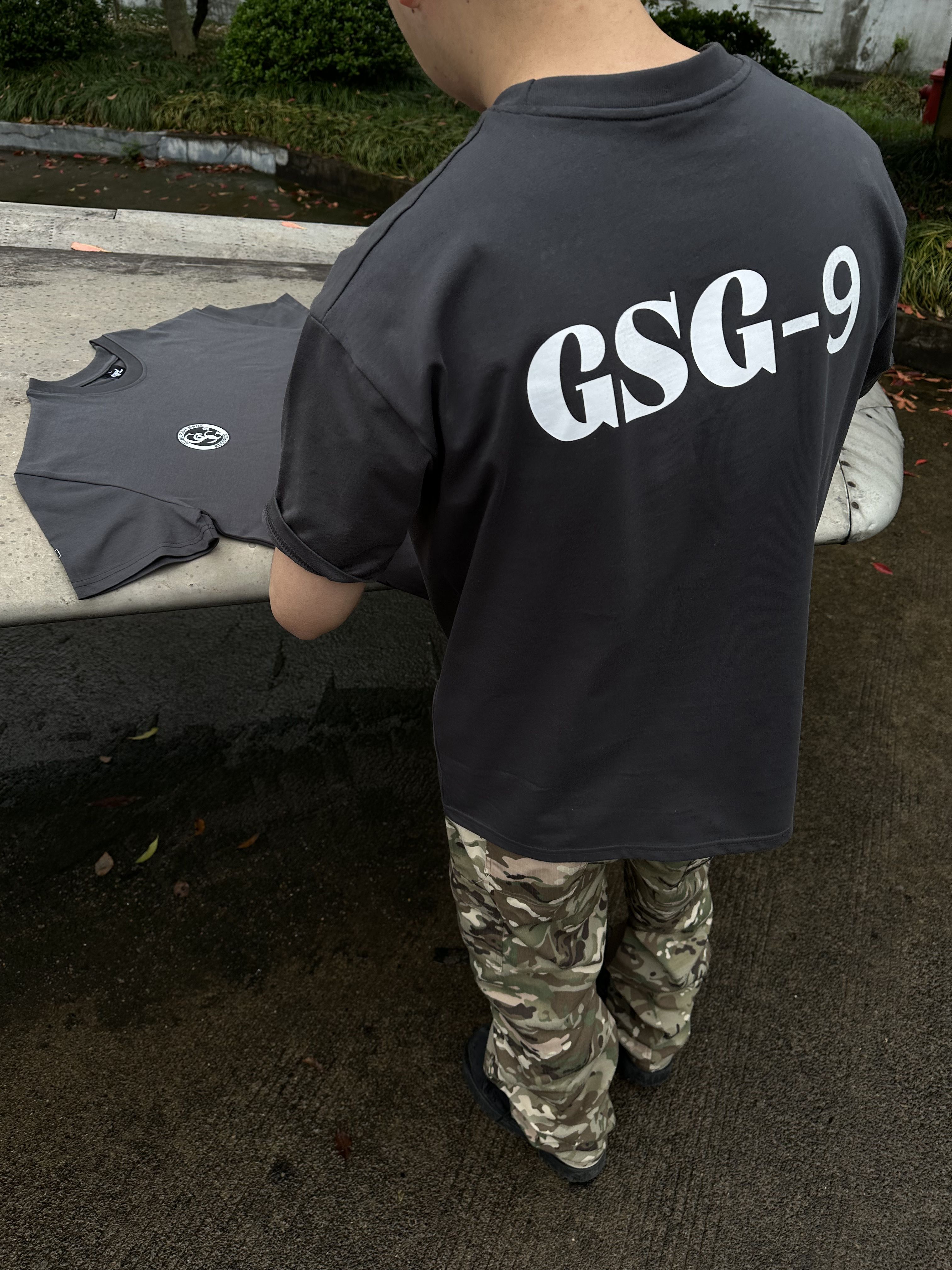 GTAL美式休闲短袖重磅军事风T恤