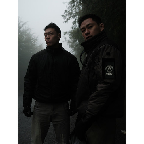 GTAL25AW美式休闲军事风刺绣立领保暖棉服夹克防风长袖户外外套