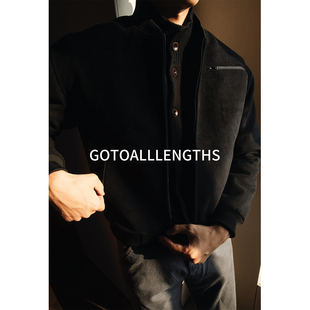 GTAL美式 上衣外套 高奢仿麂皮棒球服夹克棉服秋冬保暖夹棉户外长袖