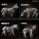 童德 斑马模型仿真动物玩具野生动物模型儿童认知益智礼物