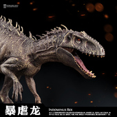 童德恐龙玩具暴虐霸王龙模型仿真动物套装 儿童塑胶三角龙翼龙男孩