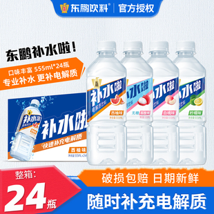 东鹏补水啦555ml*24瓶整箱电解质水补充电解质运动健身补水饮料