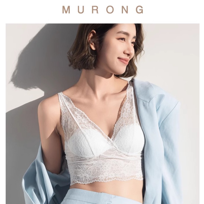 蕾丝胸垫V领真丝美背内衣吊带女