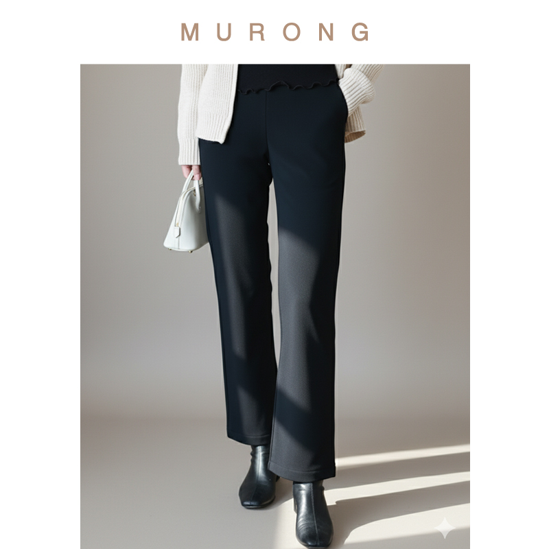 DownPlus安心羽绒90白鹅绒直筒裤