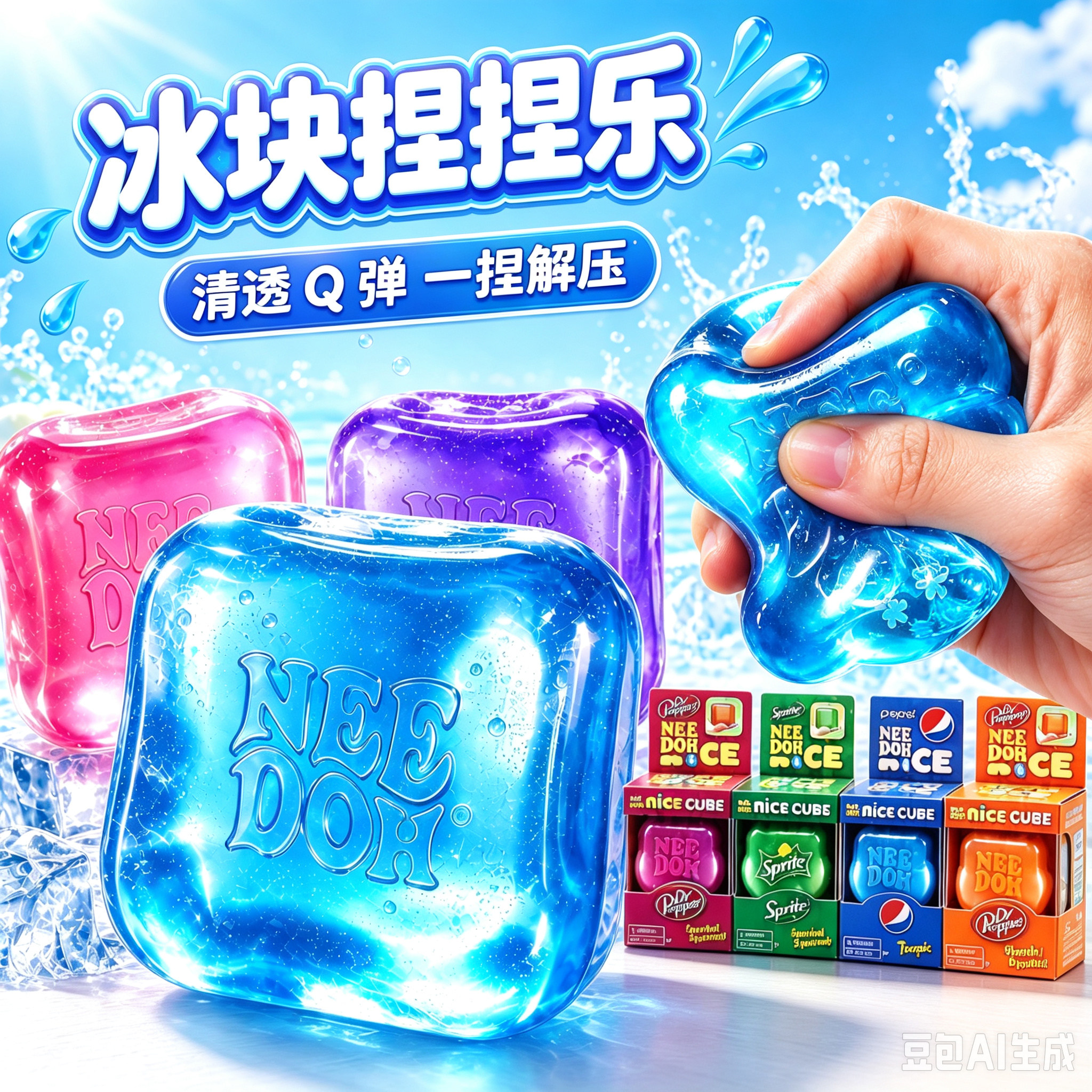 同款冰块方块手作球~男孩礼物