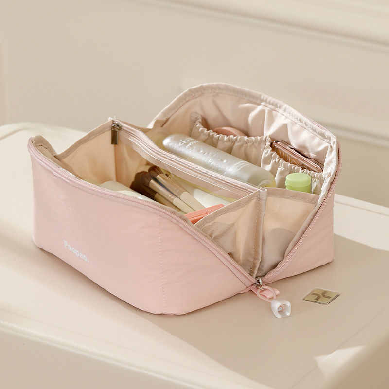 简约休闲化妆包女2026新款可爱风分层笔袋女孩小学生ins高级感女简约便携多功能女式旅行出差收纳化妆品收纳,文具电教/文化用品/商务用品,笔袋,淘宝优惠券,粉丝福利购,淘宝优惠卷