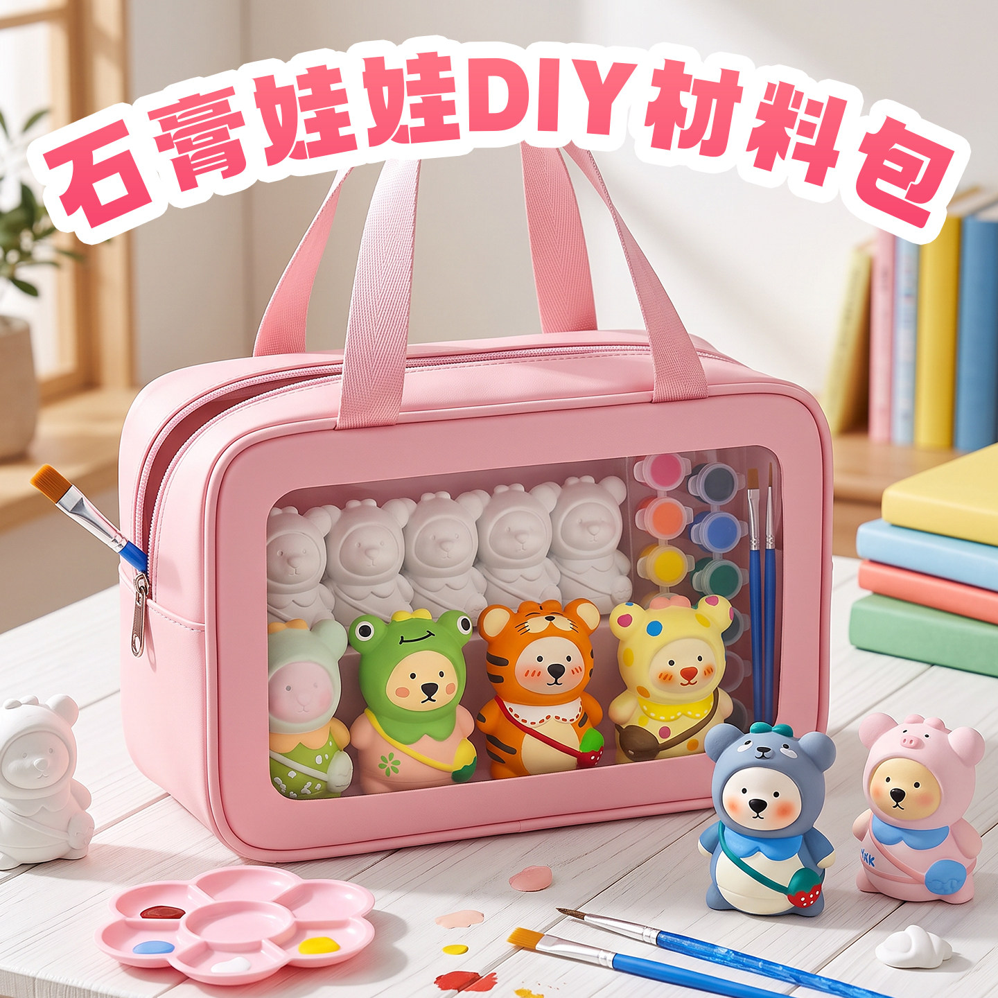 石膏娃娃白坯手工diy~涂色涂鸦