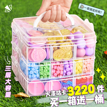 火漆印章套装全套紫色孩子蜡烛蜡粒章头咕卡新手火气昂章工具火星头火旗火机蜡印勺子玩具女孩儿童便宜收纳盒