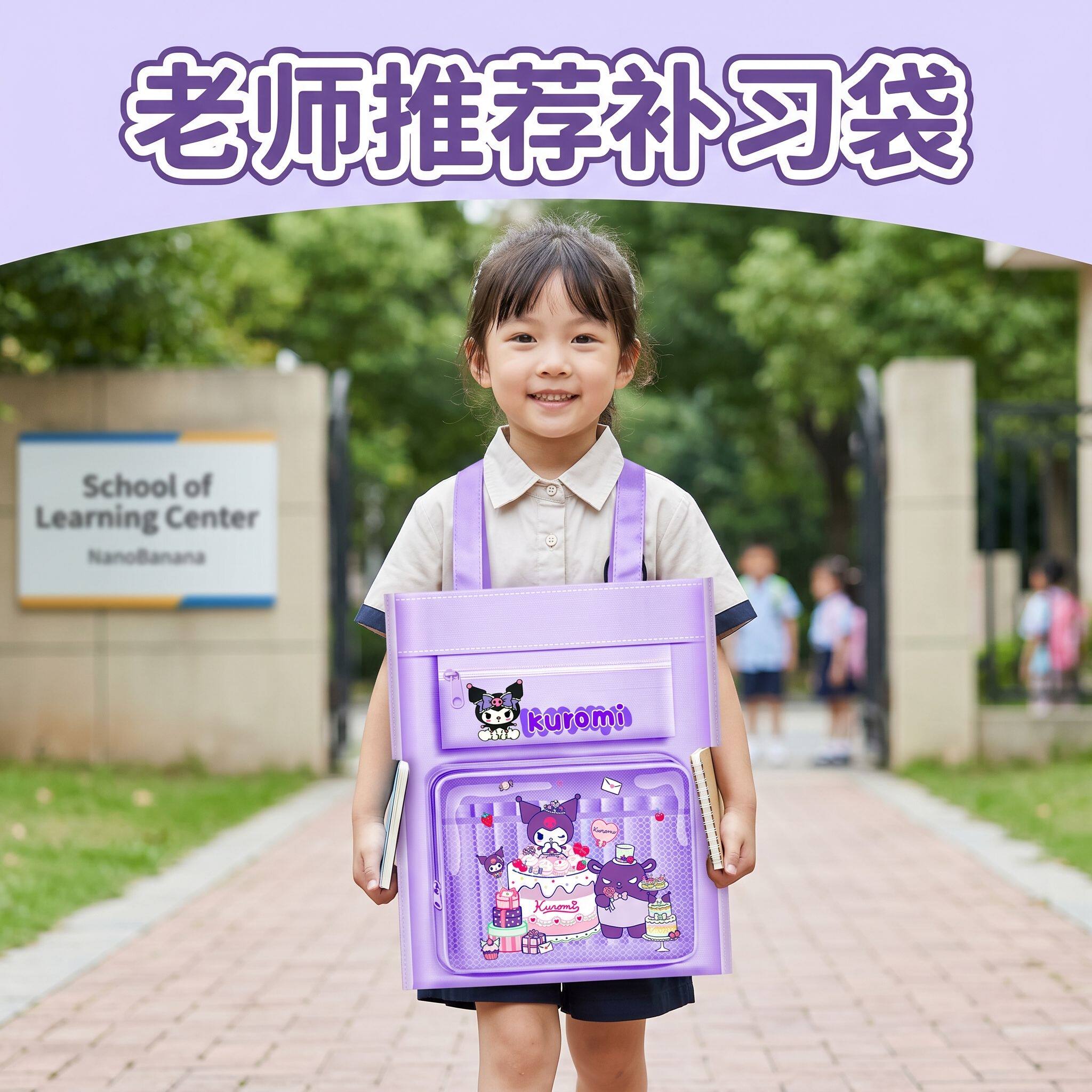正版库洛米手提袋【大容量加厚】
