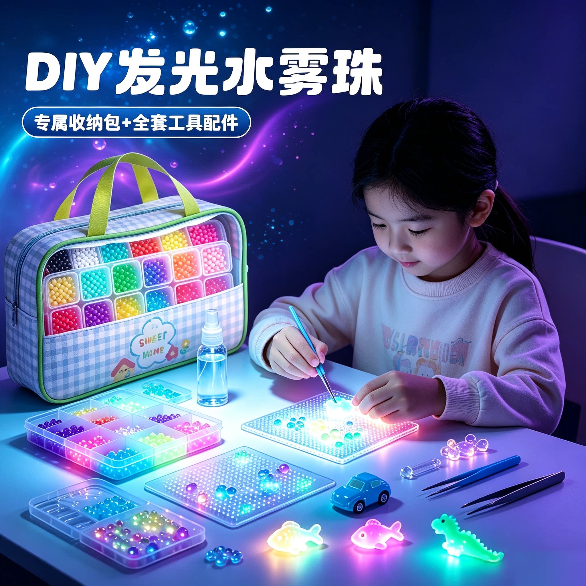 儿童神奇夜光水雾魔法珠