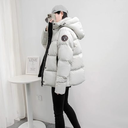 PRATOLA超厚鹅绒羽绒服女短款小个子2026新款冬季加厚保暖外套