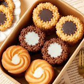 零食狂什锦黑白巧克力曲奇饼干丹麦风味夹心零食独立包装 结婚年货