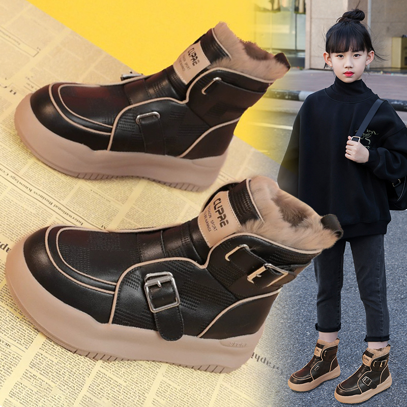 2025新款女孩洋气保暖雪地靴