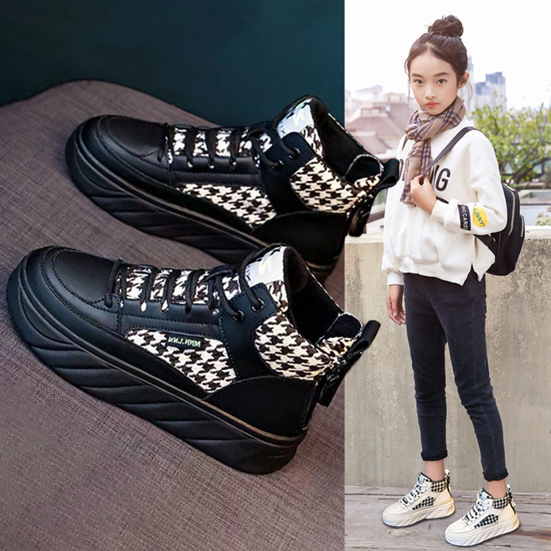 女童鞋子2024新款女孩春秋老爹鞋