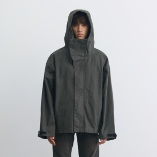 Terrawear派克短阔纯棉帆布水洗做旧秋冬中性工装 夹克外套男女