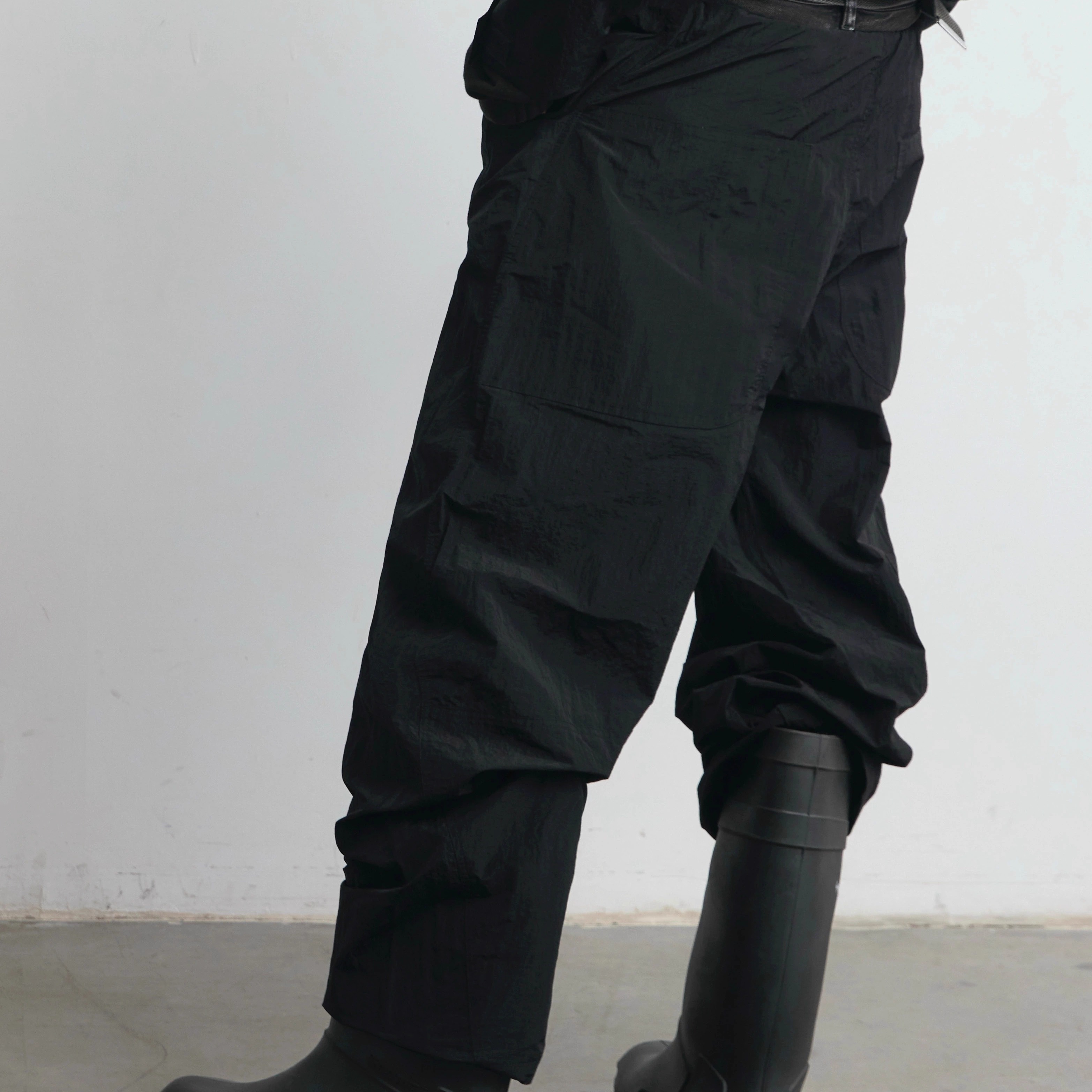 Terrawear 25FW宽松弯刀版型尼龙抗撕裂防泼水中性薄款休闲裤