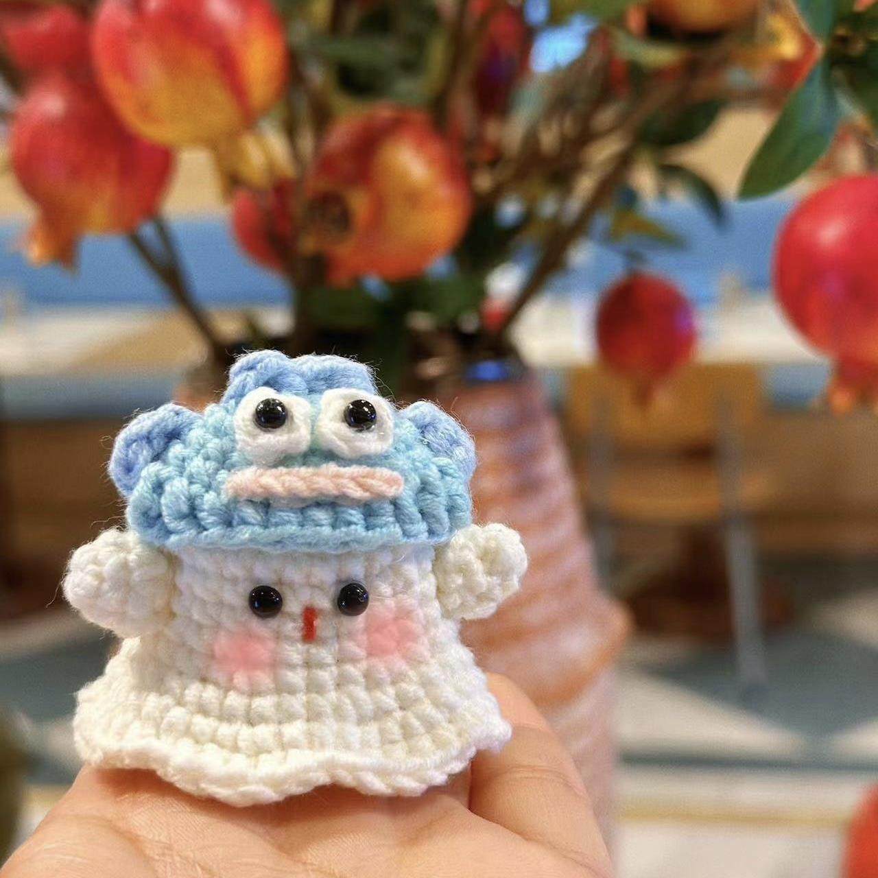 手工万圣节礼物三眼仔小鬼幽灵编织diy材料包毛线钩针挂件钥匙扣,服饰配件/皮带/帽子/围巾,DIY编织材料包,淘宝优惠券,粉丝福利购,淘宝优惠卷