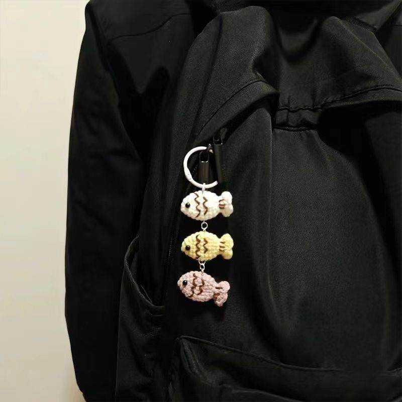 新手初学手工编织diy材料包毛线钩针迷你鲷鱼烧挂件钥匙扣送女友,服饰配件/皮带/帽子/围巾,DIY编织材料包,淘宝优惠券,粉丝福利购,淘宝优惠卷