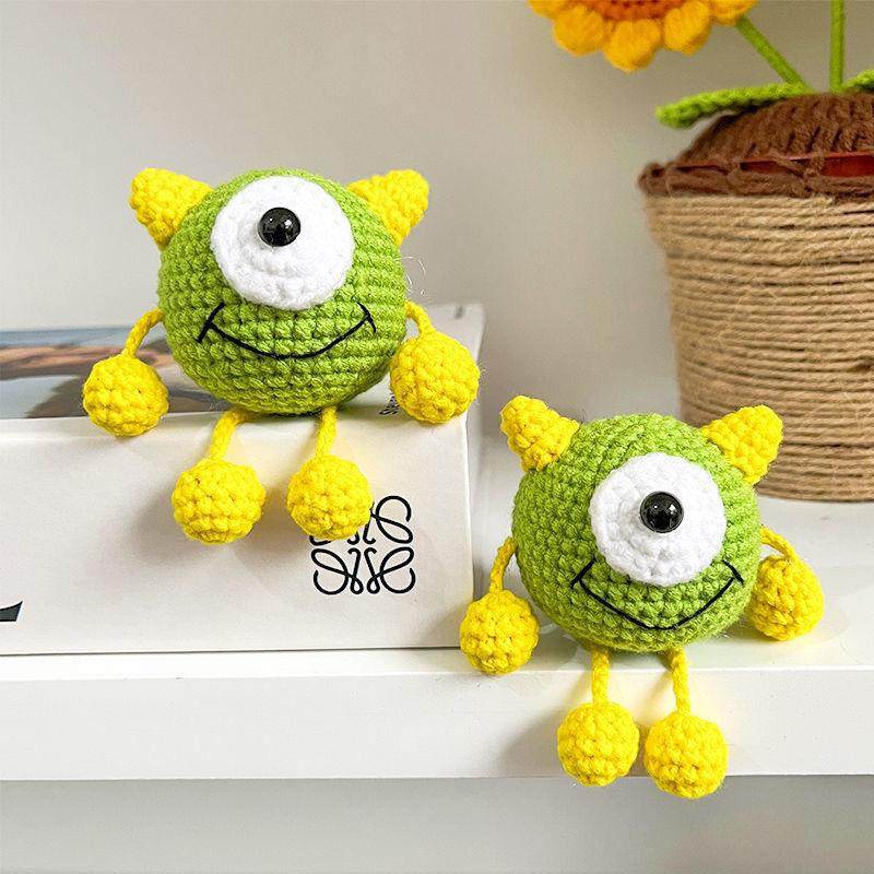 小怪兽挂件钥匙扣手工编织毛线花束diy材料包成品针织创意怪物,服饰配件/皮带/帽子/围巾,DIY编织材料包,淘宝优惠券,粉丝福利购,淘宝优惠卷