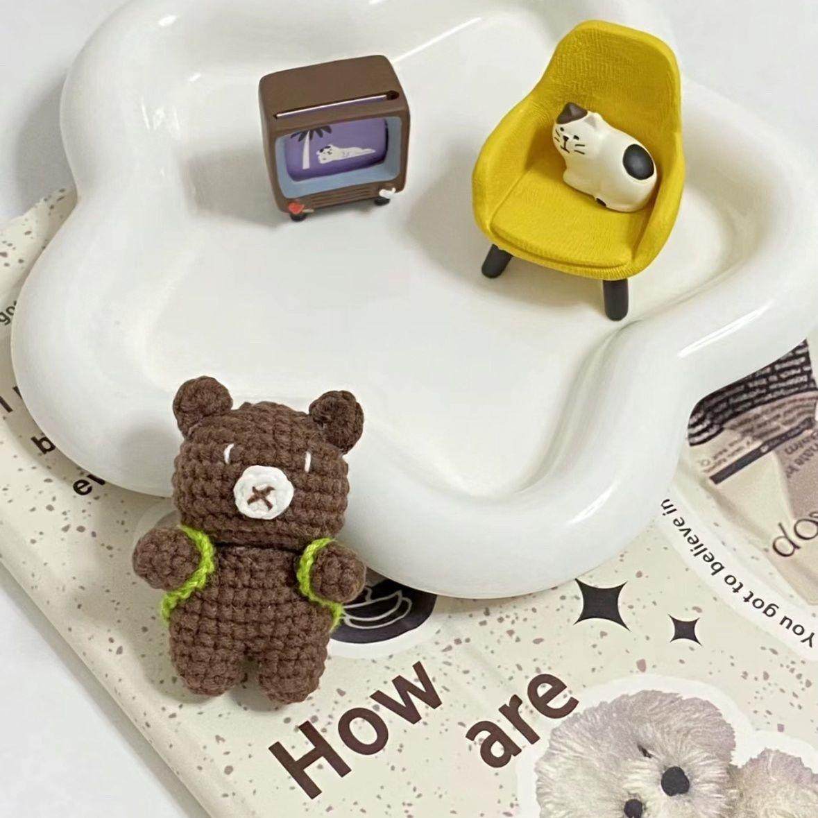 背包小熊材料包DIY手工毛线钩织可爱钥匙扣挂件情侣闺蜜礼物,服饰配件/皮带/帽子/围巾,DIY编织材料包,淘宝优惠券,粉丝福利购,淘宝优惠卷