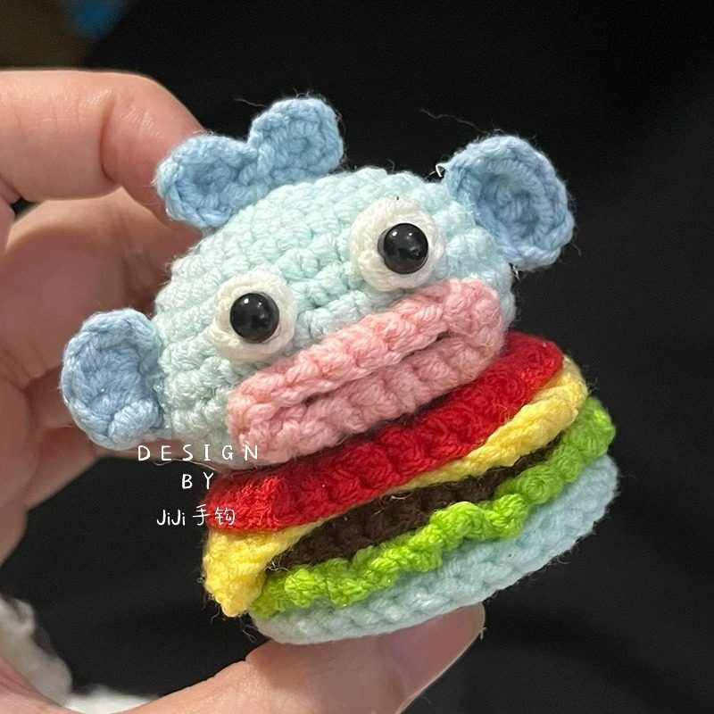 毛线新手钩针diy材料包手工编织卡通星之卡比汉堡玩偶材料包钥匙,服饰配件/皮带/帽子/围巾,DIY编织材料包,淘宝优惠券,粉丝福利购,淘宝优惠卷