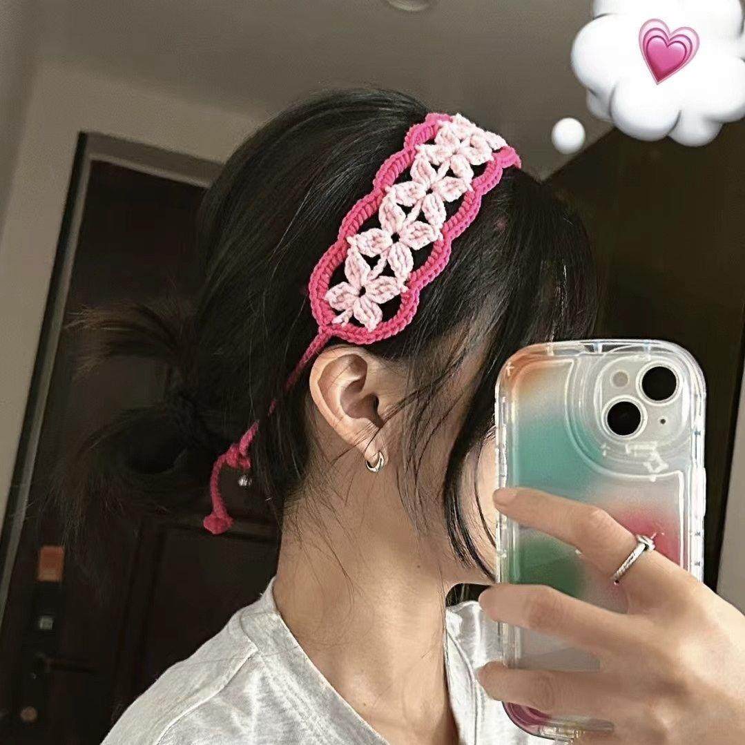 复古祖母方格毛线拼接发带手工编织钩织材料包发箍镂空手工DIY,服饰配件/皮带/帽子/围巾,DIY编织材料包,淘宝优惠券,粉丝福利购,淘宝优惠卷