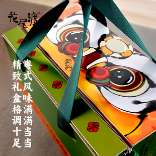 花是渡年货礼盒榄仁沙琪玛鸡仔饼凤梨酥新春传统糕点心伴手礼盒装