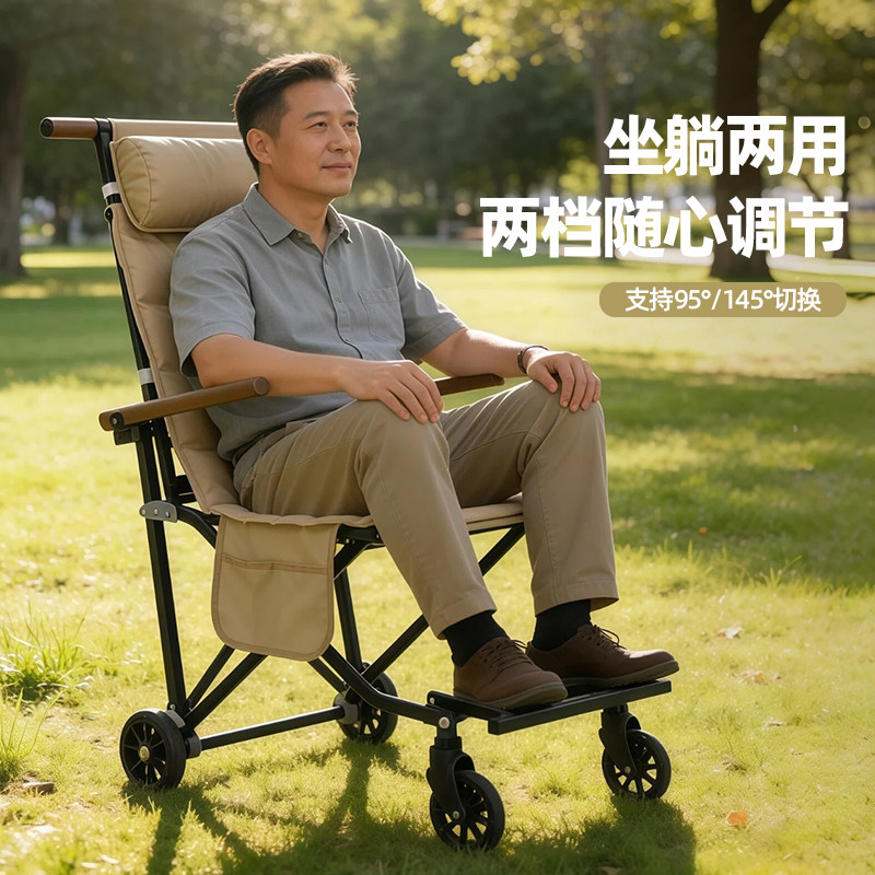 老人专用手推车出行轻便小型轮椅便携式买菜简易折叠成年人代步车