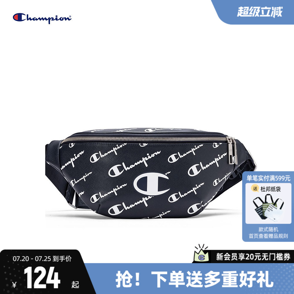 Champion冠军斜挎包女春新款胸包腰包帆布包单肩包男生情侣包包