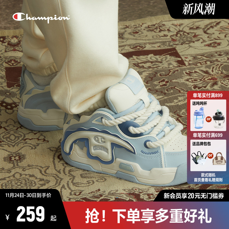 CHAMPION冠军可撕魔术贴面包鞋