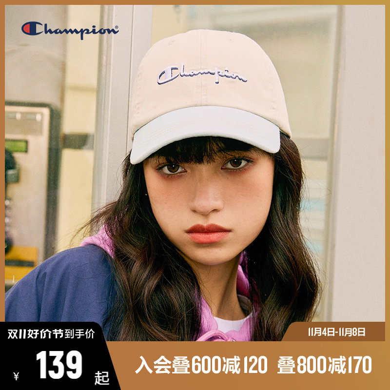 【限量秒杀】Champion冠军时尚鸭舌帽女秋冬休闲帽子防晒棒球帽