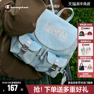 Champion双肩包女2025秋冬新款 书包休闲电脑包包大容量背包女书包