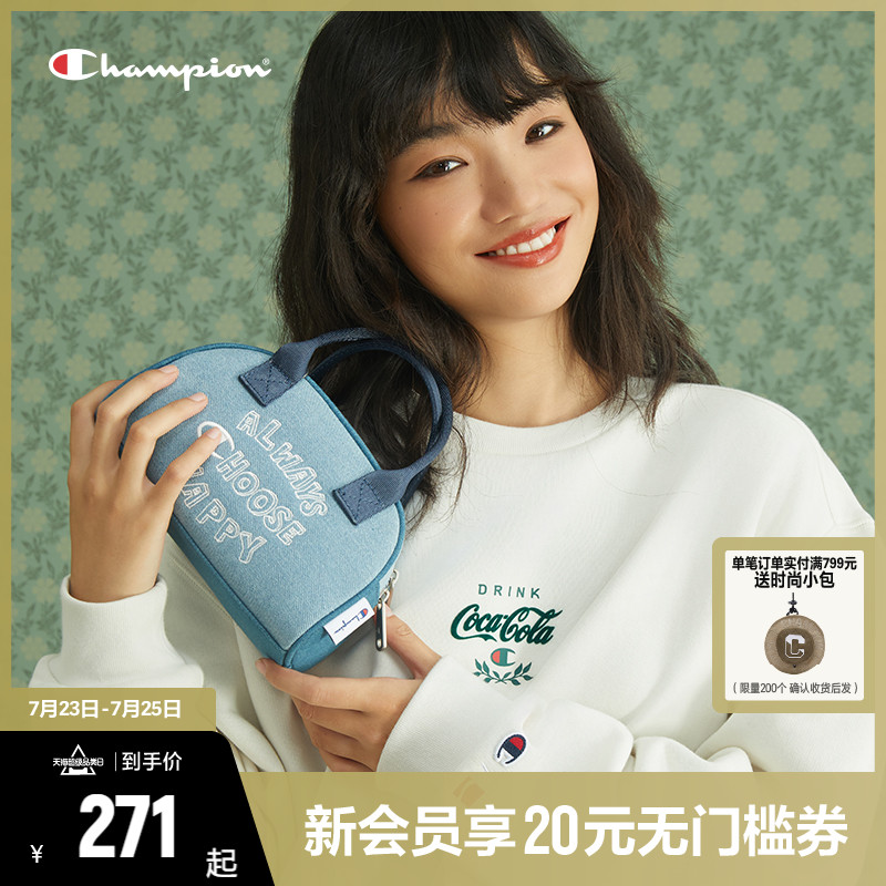 champion冠军波士顿包2024夏季新款保龄球包时尚单肩斜挎手提包