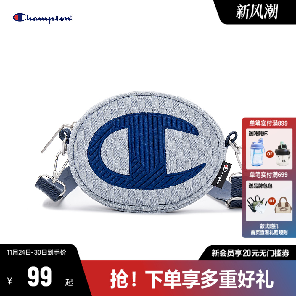 CHAMPION休闲冠军帆布包圆饼包