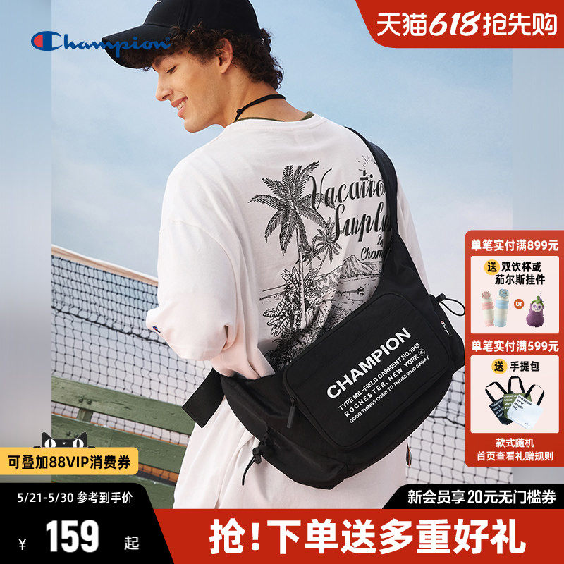 Champion冠军斜挎包女夏季新款挎包简约时尚户外运动单肩包腰