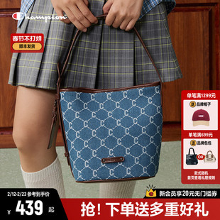 Champion冠军水桶包包单肩斜挎包2026春夏新款女通勤钻C发财桶