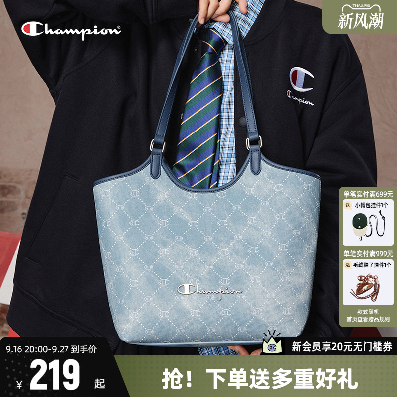 Champion冠军通勤女款单肩托特包图片