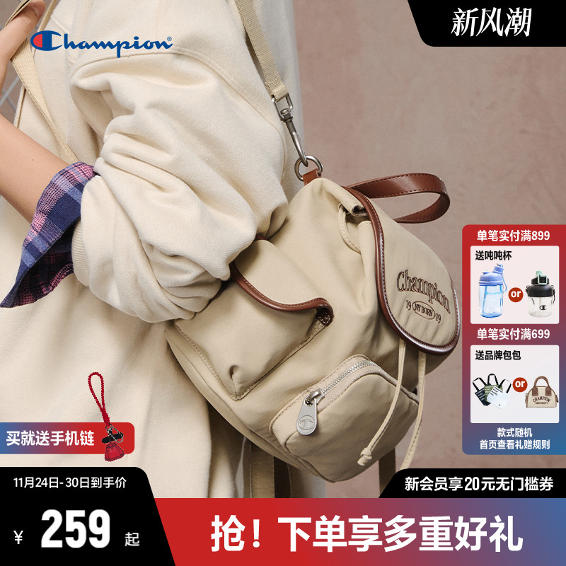 Champion冠军韩系复古双肩包