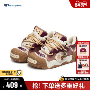 Champion冠军面包鞋福禄膨膨大头鞋2025秋冬新款厚底时尚鞋子男女