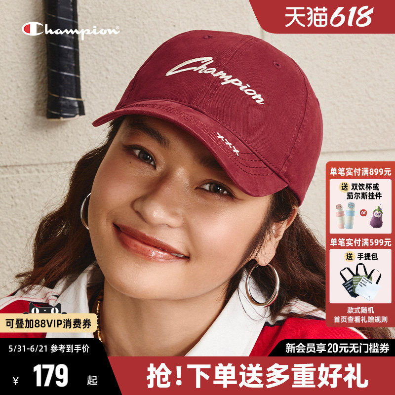 Champion冠军鸭舌帽女2026春夏新款遮阳棒球帽男大头帽休闲帽