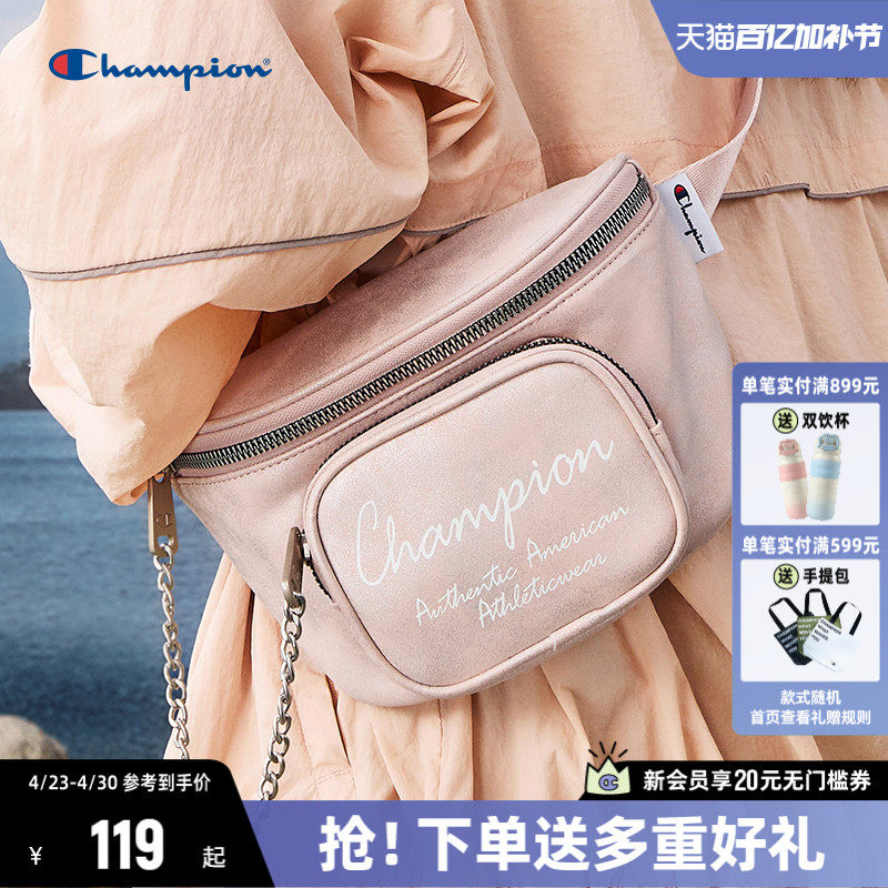 Champion冠军斜挎包女生通勤时尚帆布包胸包腰包单肩包男包包情侣