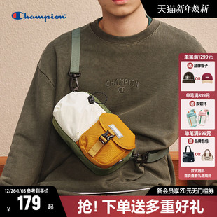 Champion冠军斜挎包女包2025秋冬新款 方包斜挎包男包情侣包包 时尚